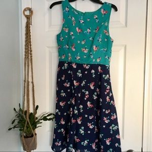 Modcloth Fervour label Passionista Floral Dress